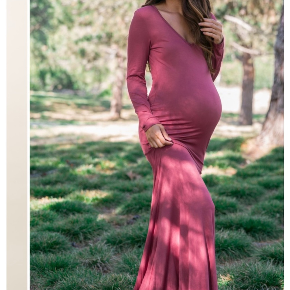 Pinkblush mauve photo shoot majesty dress
